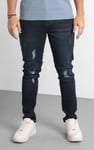 Mens Skinny Fit Distressed Denim Jeans