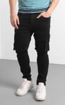 Mens Skinny Fit Cargo Jeans
