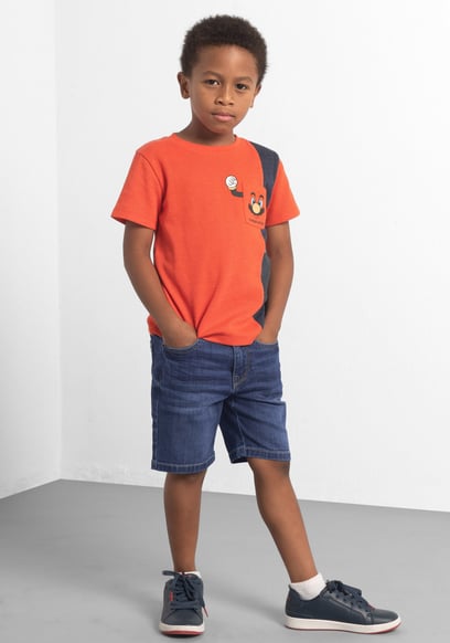 Boys Regular Fit Denim Shorts (3yrs-9yrs)