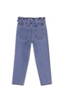 Girls Denim Belt Waist Paperbag Jeans (3/4yrs-8/9yrs)