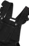 Girls Denim Ruffle Sleeve Short Dungarees(2/3yrs-8/9yrs)