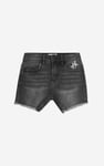 Girls Frayed Hem Embroidered Shorts(2/3yrs-8/9yrs)