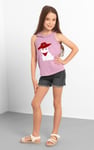 Girls Frayed Hem Embroidered Shorts(2/3yrs-8/9yrs)