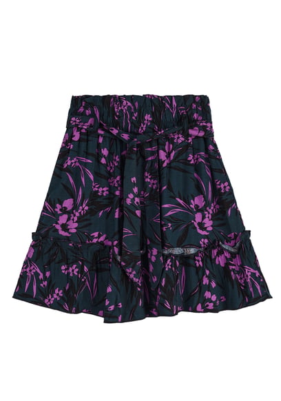 Girls Viscose Frilled Hem Mini Skirt(2/3yrs-8/9yrs)