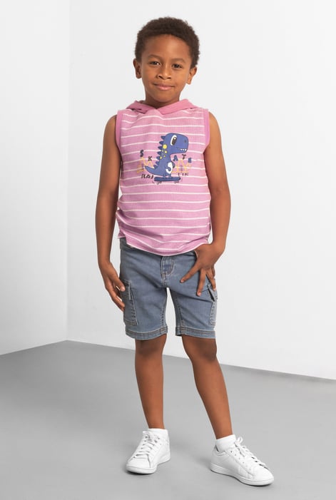 Pink Skating Dino Summer Hoodie (6yrs-11yrs)