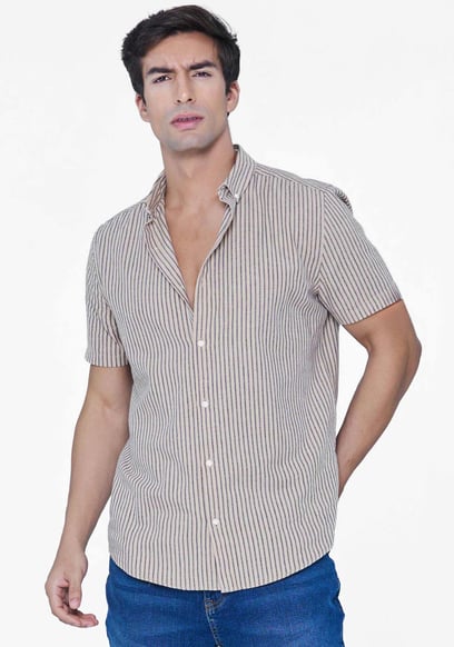 Stripe Short Sleeve Shirt