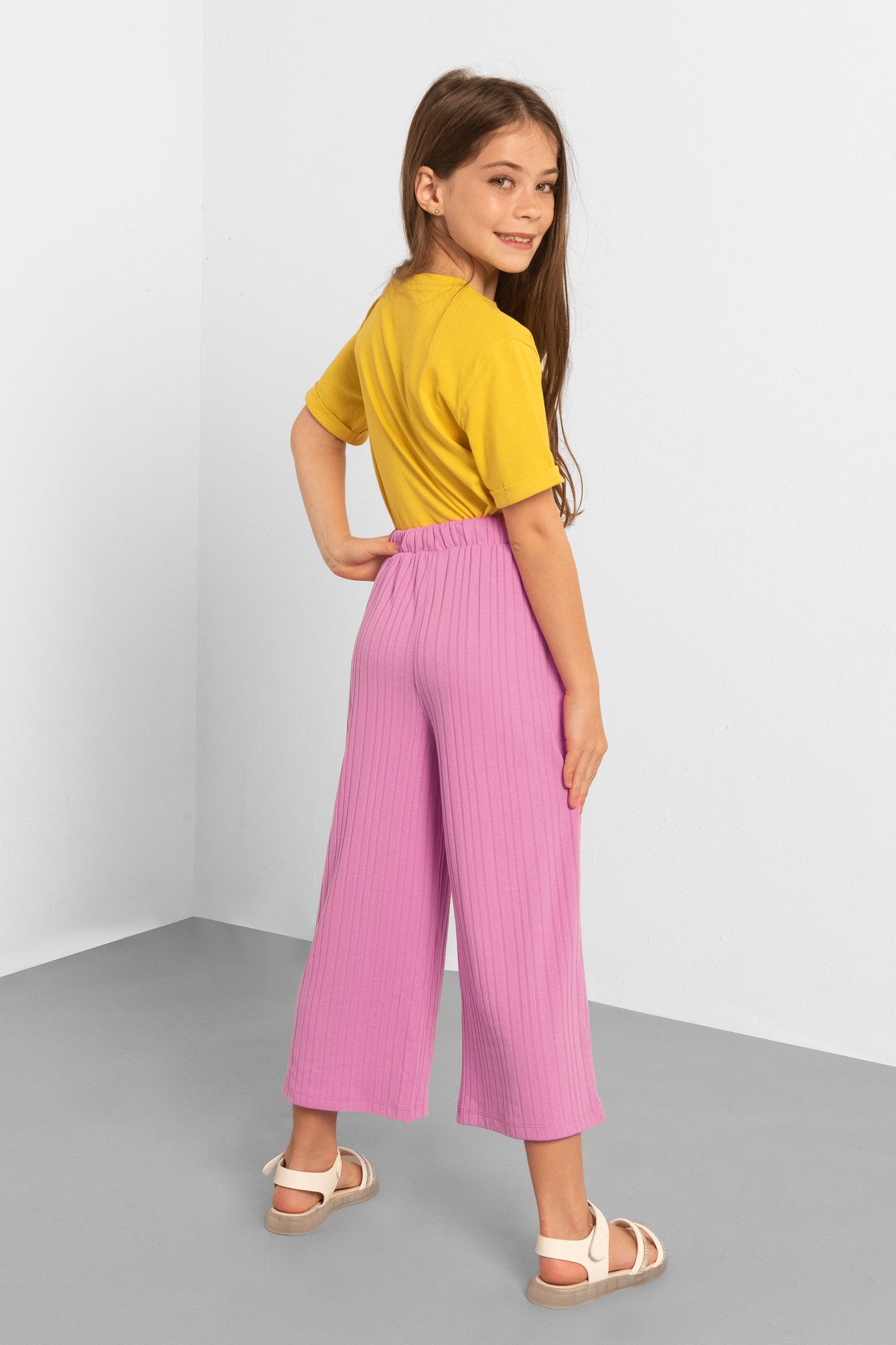 Flared Textured Rib Trouser (2/3yrs - 8/9yrs)