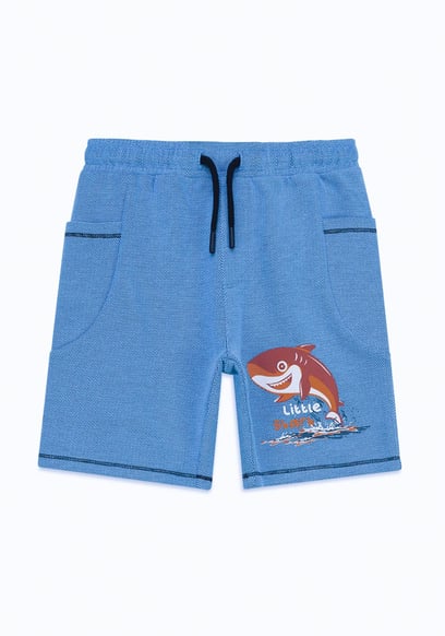 Little Sharks Printed Shorts (6yrs-11yrs)