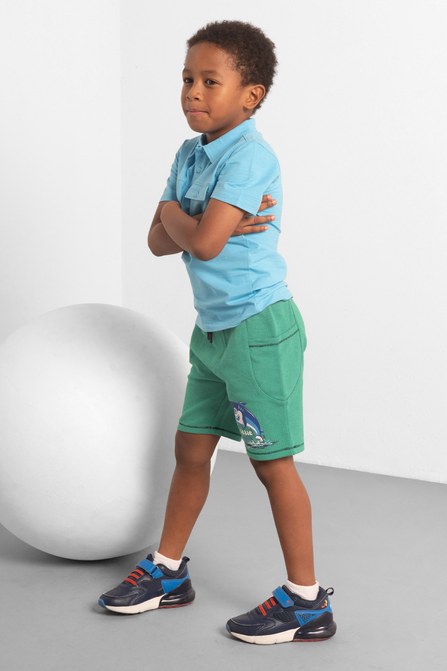 Little Sharks Printed Shorts (6yrs-11yrs)