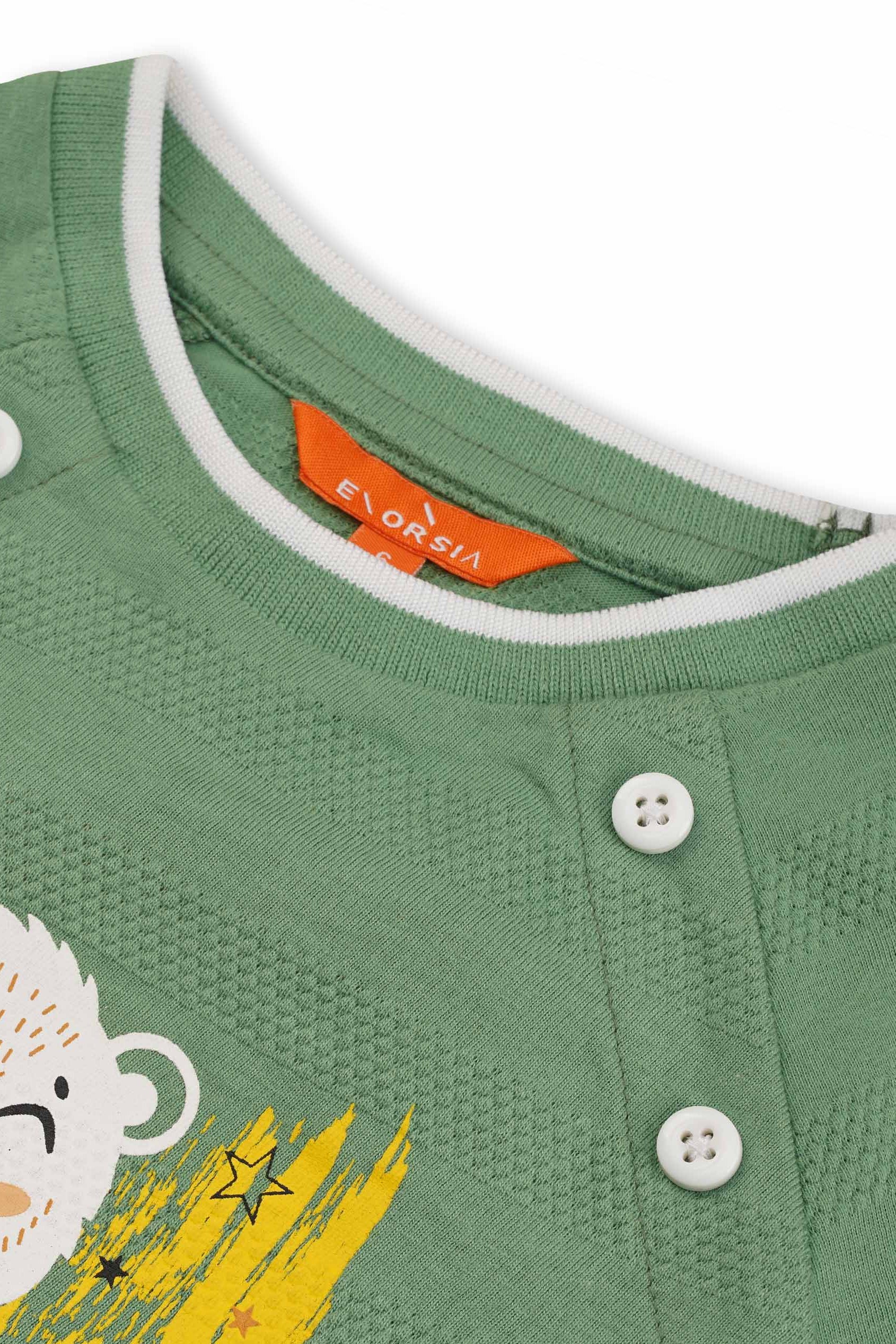 Boys Funny Bear Raglan T-shirt (3yrs-9yrs)