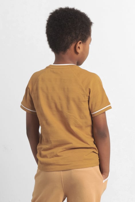 Boys Yellow Funny Bear Raglan T-shirt (3yrs-9yrs)