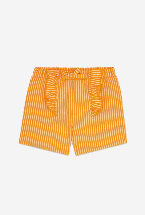 Girls Yellow Shorts With Frill Details(5/6yrs -10/11yrs)