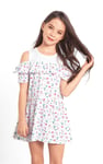 Girls Printed Ruffles Dress (5/6yrs-10/11yrs)