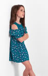 Girls Printed Ruffles Dress (5/6yrs-10/11yrs)