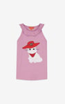Girls Cat With Hat Tank Top (2/3yrs-8/9yrs)