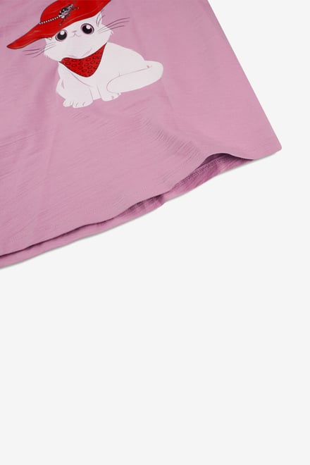 Girls Cat With Hat Tank Top (2/3yrs-8/9yrs)