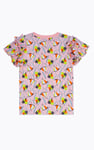 Girls Frill Sleeve T-Shirt (5/6yrs-10/11yrs)