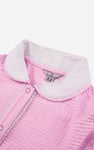 Womens Contrast Trimmed Flutter Sleeve Blouse