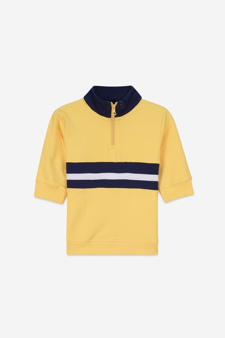 Boys Zip Up Colour Block Sweatshirt ( 6yrs-11yrs)