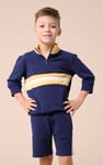 Boys Zip Up Colour Block Sweatshirt ( 6yrs-11yrs)