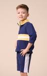 Boys Zip Up Colour Block Sweatshirt ( 6yrs-11yrs)