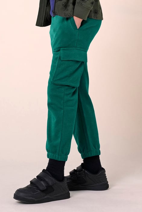 Boys Green Jersey Cargo Jogger ( 6yrs-11yrs)