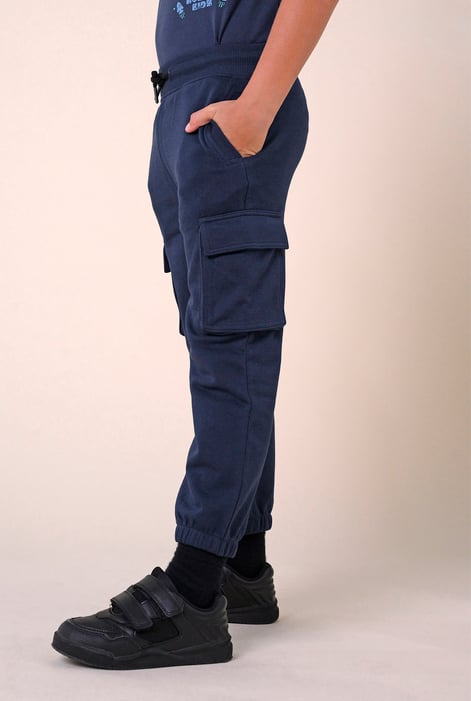 Boys Blue Jersey Cargo Jogger ( 6yrs-11yrs)