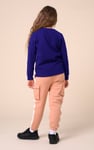 Embroidery Print Waffle Sweatshirt  (5yrs-11yrs)