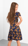 Square Neck Tiered Puff Sleeve Dress (2/3yrs-8/9yrs)