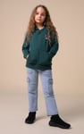 Girls Blue Denim Cargo Jeans