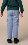 Girls Blue Denim Cargo Jeans