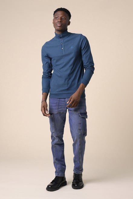 Mens Regular Fit Utility Jeans