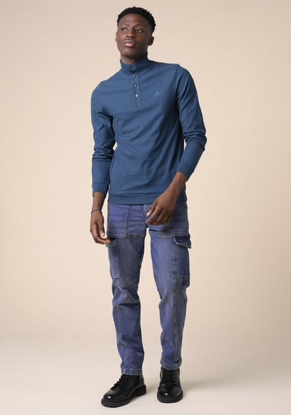 Mens Regular Fit Utility Jeans