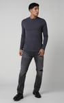 Regular Fit Distressed Stretch Denim Jeans