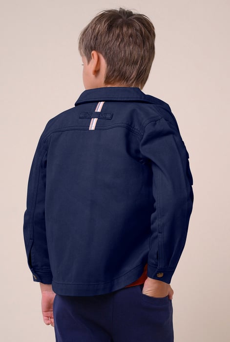 Boys Blue Twill Overshirt (3yrs-9yrs)