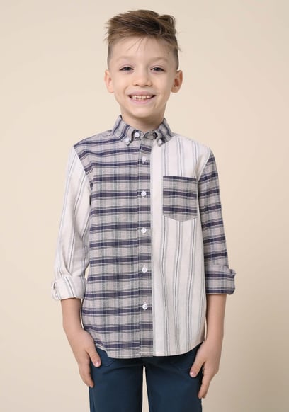 Enorsia Boys Mixed Check Shirt