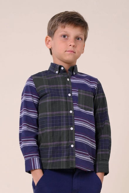 Enorsia Boys Mixed Check Shirt