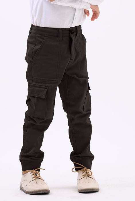 Boys Brown Cotton-Rich Cargo Jogger ( 3yrs-14yrs)