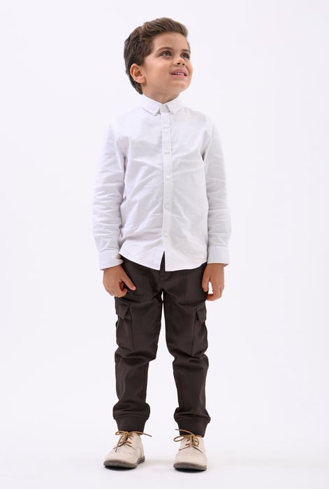 Boys Brown Cotton-Rich Cargo Jogger ( 3yrs-14yrs)