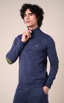Elbow Patch Half Zip Sweatshirt