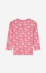 Flemingo Print Long Sleeve T-Shirt (2yrs-9yrs)
