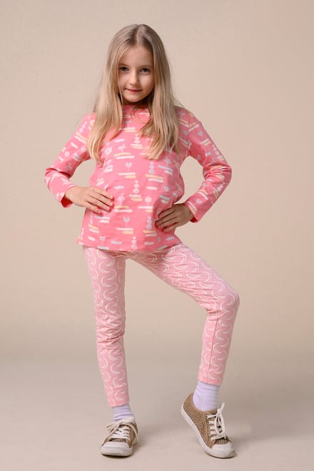 Flemingo Print Long Sleeve T-Shirt (2yrs-9yrs)
