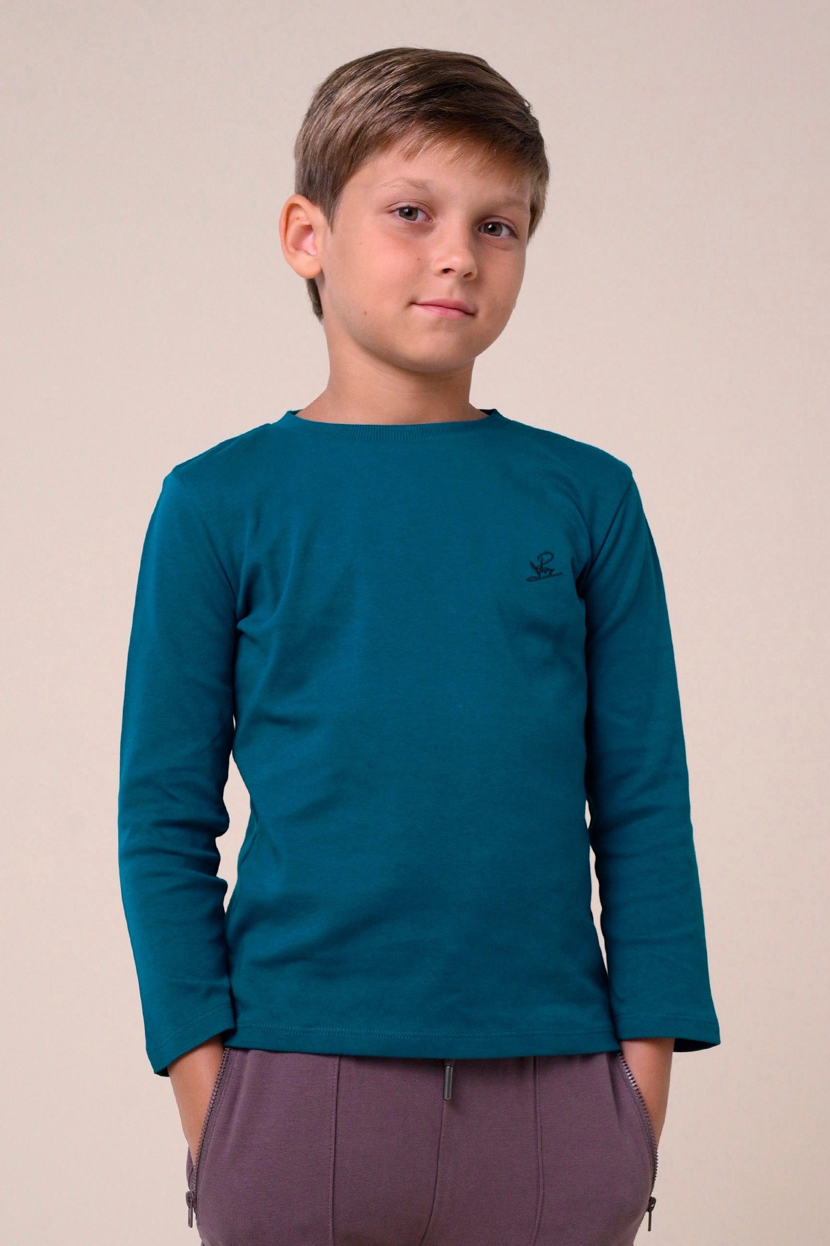 Boys Long Sleeve Plain T-Shirt ( 6yrs-11yrs)