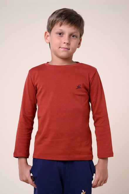 Boys Long Sleeve Plain T-Shirt ( 6yrs-11yrs)