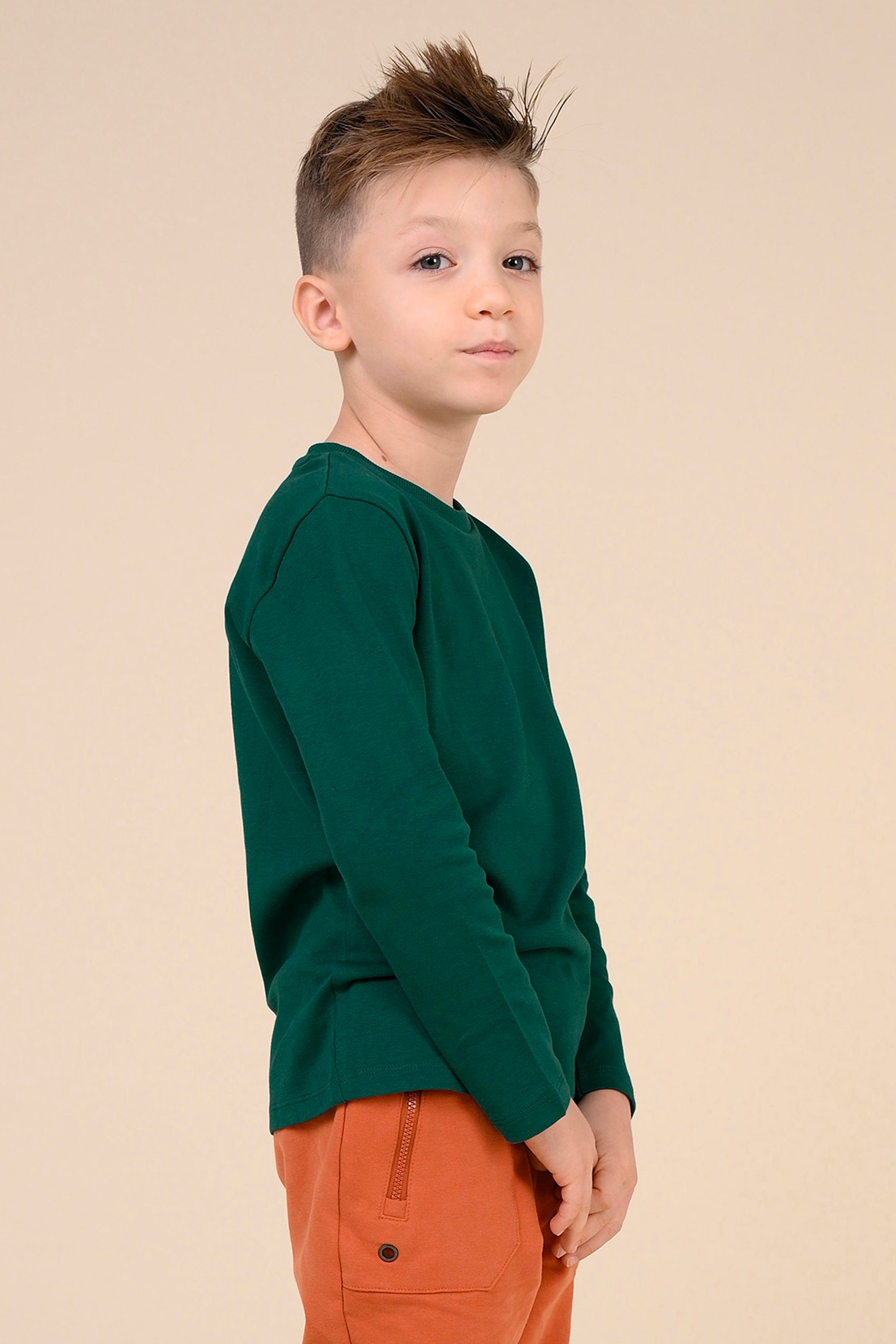 Boys Long Sleeve Plain T-Shirt ( 6yrs-11yrs)