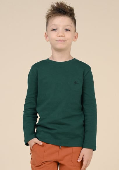 Boys Long Sleeve Plain T-Shirt ( 6yrs-11yrs)