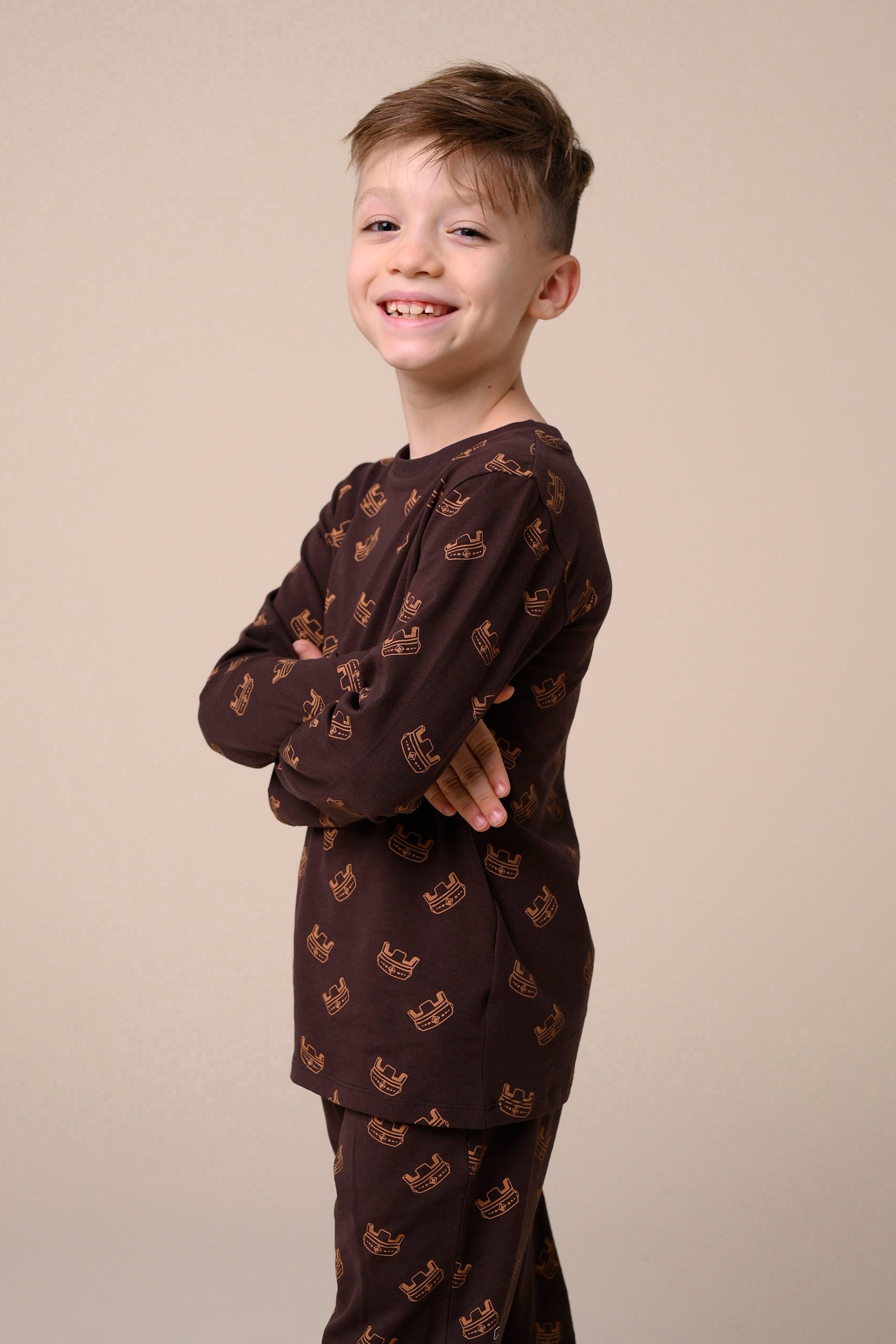 Boys Crown Printed T-shirt ( 12/18mths-7yrs)