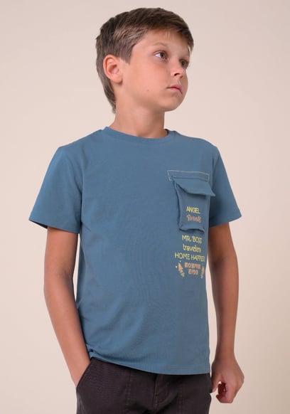 Boys Utility Pocket Detailed  T-Shirt ( 6yrs-11yrs)