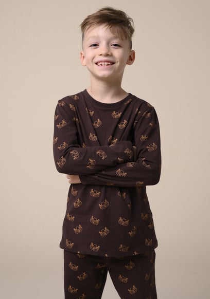 Boys Crown Printed T-shirt ( 12/18mths-7yrs)