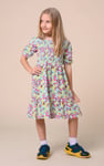 Girls Printed Smoky Tiered Dress ( 5yrs-11yrs)